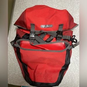 Red Ortlieb Bike Pack